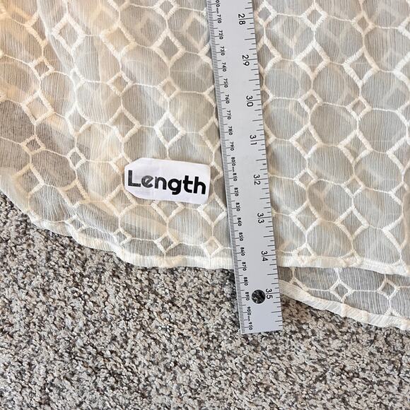 CATHERINES Womens 3X Beige Embroidered Diamond Sheer Sleeveless Coastal Tank Top - Picture 7 of 8